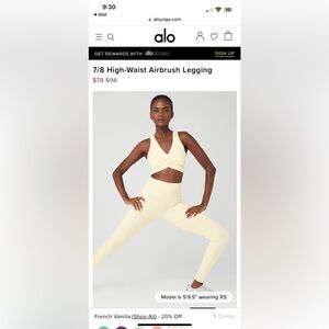 Alo 7/8 High-Waist Airbrush Legging